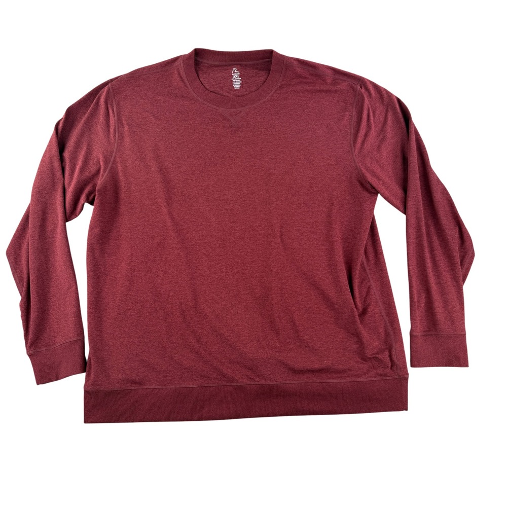 Rhoback Sweatshirt Mens XXXL Red Pace Performance Crewneck Stretch Pullover